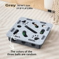thumbnail image 6 of Cat Scratch Puzzle Enrichment Box, Cat Nail File Toy Box with Bell Ball, Interactive Cats Nail File Scratcher ,Cats Files Claws Maze Box for Indoor Pets Scratching and Hunting Mental Felt Maze Box, 6 of 6