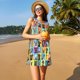 thumbnail image 3 of Fotbe Cute Dogs Collage Vestido de Verano sin Mangas para Mujer – Vestido Midi Línea A, Estilo Camiseta Floral, Vestido Playero Casual y Fluido, 3 of 7