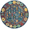 thumbnail image 2 of SAFAVIEH Aspen Joyce Southwestern Wool Area Rug, Navy/Gold, 7' x 7' Round, 2 of 5