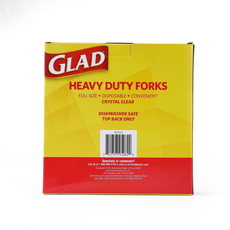 Glad Standard Size Clear Plastic Forks, 70ct photo 5