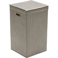 Laundry Hampers Product Image Greenway Gfl2500gr Collapsible Laundry Hamper Grey Linen
