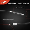 thumbnail image 4 of A-Premium Rear Driver and Passenger Side Parking Brake Cable Assembly Compatible with Cadillac Models: SRX 2004-2009, STS 2005-2011, 2-PC Set - Replace# 25764260, 20772270, 4 of 8