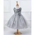 thumbnail image 4 of Vestido de niña, falda de malla para niña, vestido de niña, vestido de actuación para vacaciones, talla mediana y grande, 4 of 6