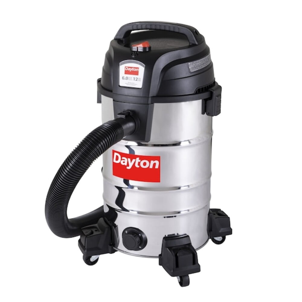 Dayton Contractor Wet/Dry Vacuum,12 gal,1,200 W 61HV86