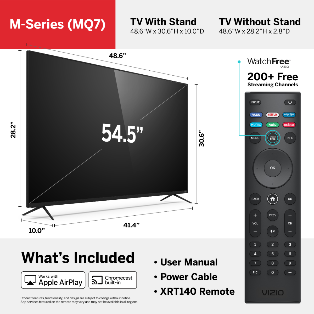 Restored VIZIO 55" Class 4K UHD Quantum Smartcast Smart TV HDR M-Series RBM55Q7-H1 (Refurbished) - image 5 of 14
