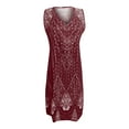 thumbnail image 3 of BRDFRL Women 1920s Gatsby Cocktail Sequin Art Deco Flapper Dress Wine 2XL, 3 of 7