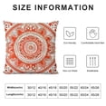 thumbnail image 6 of Acheng Mandala Accent Decorative Throw Pillow Covers (2pcs, Orange) White, 6 of 6