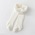 thumbnail image 2 of Toddler Little Girls Cotton Tights Footed Solid Thick Warm Winter Cable Knit Legging Pantyhose Stocking, 2 of 9