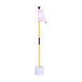 thumbnail image 1 of Pink and White Golf Green Flag, Colorful Two-Section Checkered Green Target Hole Cup Flagpole, Golf Supplies, 1 of 5