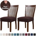 thumbnail image 2 of 2pcs Dining Chair Seat Cover Stretch Spandex Chair Seat Covers Chair Seat Cushion Slipcovers for Dining Room Kitchen Chairs Removable Washable Chair Seat Covers, 2 of 8
