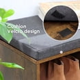 thumbnail image 2 of NiamVelo 3-Tier Shoe Bench Shoe Rack with 10 Compartments for Living Room, Brown, 2 of 8