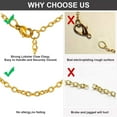 thumbnail image 5 of ChainsHouse 14K Gold Plated 2mm Thin Chain Necklaces for Women Dainty Necklace for Pendant 18"-30" Length Birthday Christmas Anniversary Jewelry Gift, 5 of 8