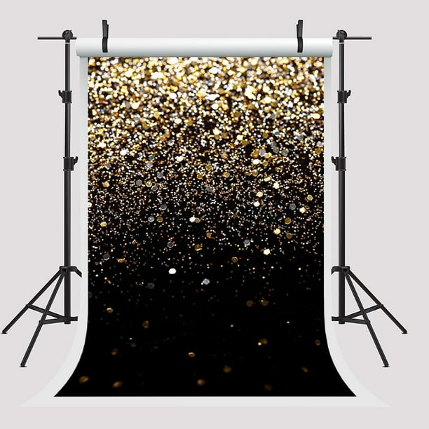 Hellodecor Polyester Fabric 5x7ft Golden Backdrop For Pictures Wedding Photography Background Studio Black Photo Booth Backdrop Walmart Com Walmart Com