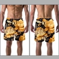 thumbnail image 3 of luoweisi Men's Beach Shorts Quick Dry Swim Trunks with Mesh Lining Bee M, 3 of 5