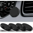 thumbnail image 2 of TIQUS Universal Flat Magnetic Car Phone Mount/Key Holder/Multifunction Rhombus Sticker Black [4Pack], 2 of 5