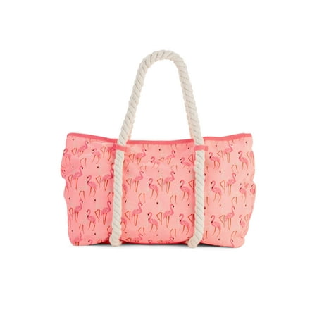 No Boundaries Coral Rope Tote