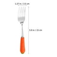 thumbnail image 3 of MasteelfCA 1 Set/3PCS Kids Fork Spoon Cutter Kit Lovely Handle Tableware Spoon Set (Orange), 3 of 7