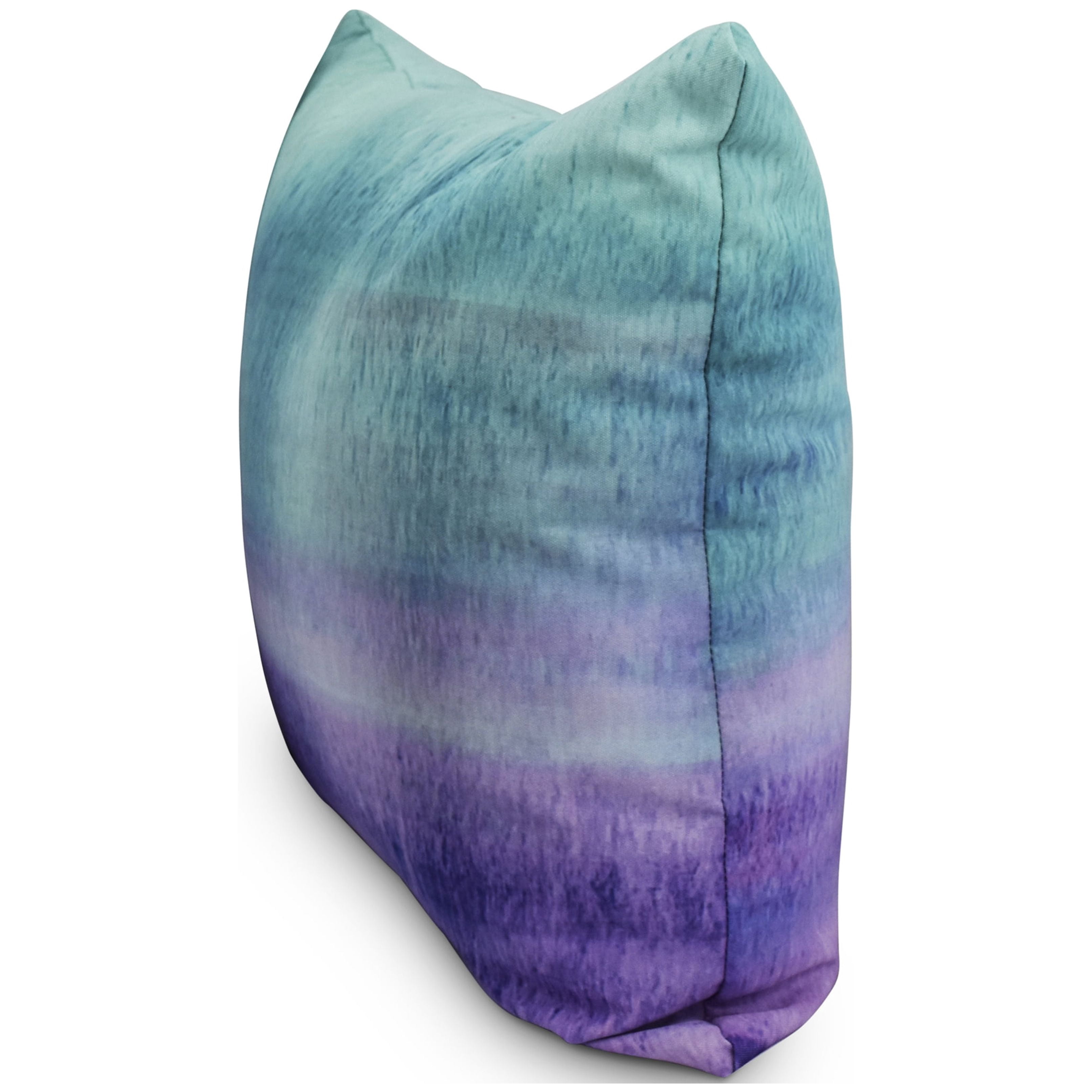 16 Inch Painted Sunset Multi Color Stripe Print Decorative Throw Pillow