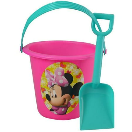 Disney Minnie Mouse Sand Bucket And Shovel Beach Toys For Kids
