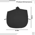 thumbnail image 4 of Waterproof Wheelchair Poncho - Breathable and Windproof Rain Poncho for Adults - Unisex Wheelchair Raincoat with Reflective Safety Rain Cover - Lightweight and Adjustable, 4 of 5