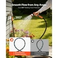 thumbnail image 3 of VEVOR Garden Hose, 150 ft 5/8" Heavy Duty Rubber Water Hose with 10 Mode Nozzle, 150PSI Working & 600PSI Burst, Flexible & Non-kink Outdoor Waterhose with 3/4" Fitting, Lightweight Hoses, 3 of 9