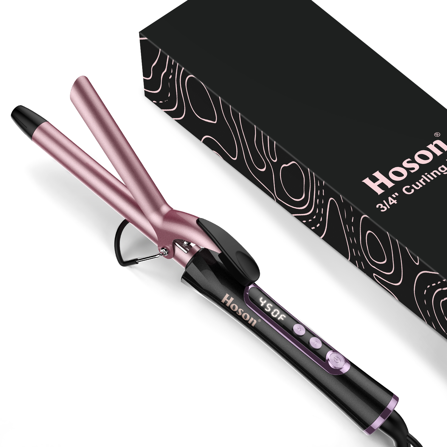 Hoson 3/4 Inch Curling Iron, Rose Gold photo 1