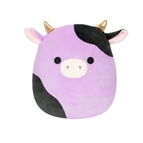 SQK - Large Plush 14" Squishmallows Alexie - Purple And Black Cow