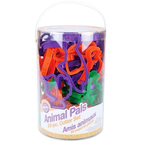 Wilton 2304 Cookie Cutter Set, Animal Pals, 50 pc.