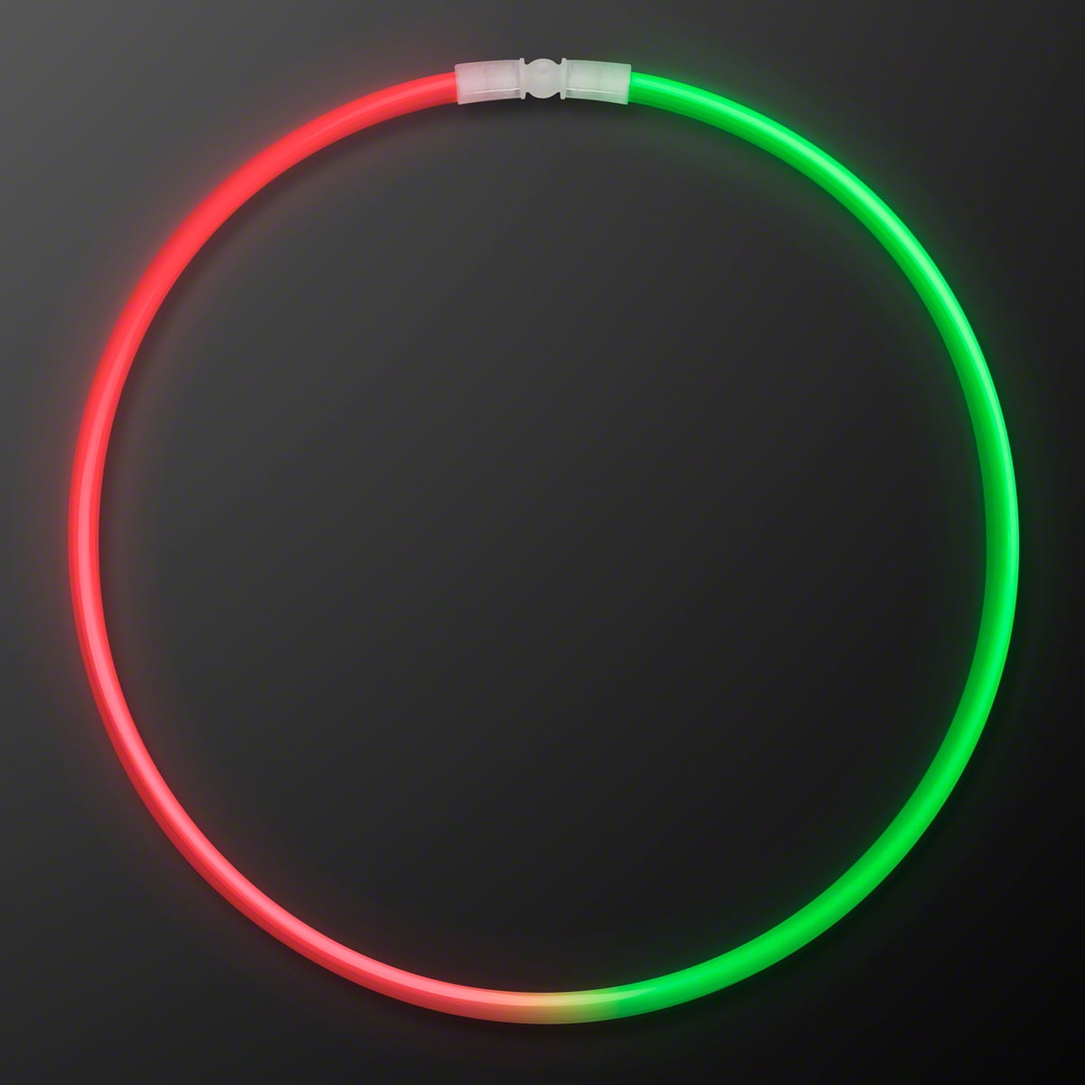 FlashingBlinkyLights 22" Premium Red & Green Bicolor Glow Stick