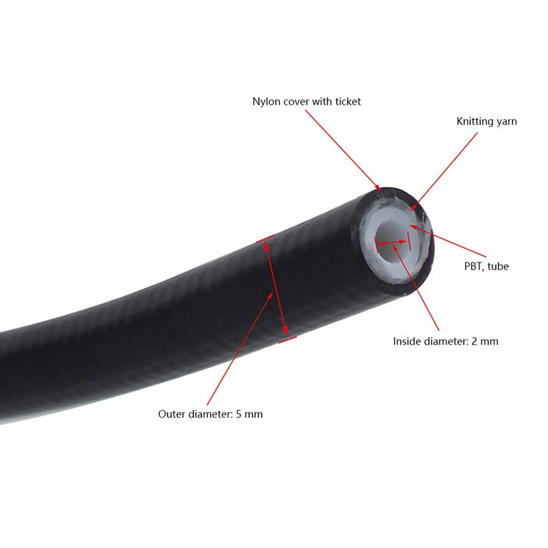 BUYISI Mountain Bike Brake Hose 5Mm Hydraulic Oil Disc Brake Nylon Braided Hose Walmart