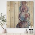 thumbnail image 2 of Designart 'Fractal Purple Starting Over I' Modern Geometric Print on Natural Pine Wood, 2 of 3