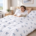 thumbnail image 5 of Disposable Bed Sheets for Hotel, King Size Travel Disposable Bedding Set,Disposable Comforter Cover, Portable for Travel,Contains 1bed Sheet 1quilt Cover and 2pillowcases, 5 of 6