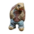 thumbnail image 5 of Garden Turtle Figurine - Funny Animal Statue for Outdoor Yard, Lawn, and Garden Decor, Whimsical Resin Turtle Ornament for Home and Patio, 5 of 9
