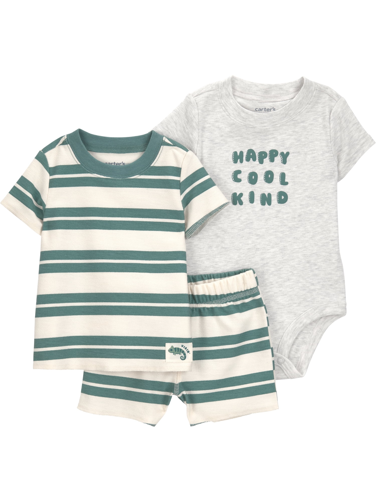 Green/Beige Stripe
