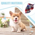 thumbnail image 4 of sweethay Pañuelos para perros Toalla de saliva Triángulo Pañuelo ajustable Pajarita Collares Reversible Decoración Impresión Suministros Type1 NO1, 4 of 6