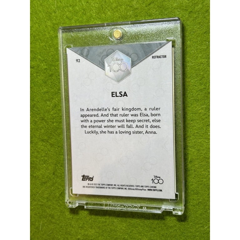 ELSA from FROZEN Disney 100 REFRACTOR CARD 2023 Topps Chrome