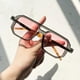 thumbnail image 3 of Gafas de sol cuadradas con doble puente para hombre y mujer, lentes con degradado, UV400, polígono Retro, 3 of 5