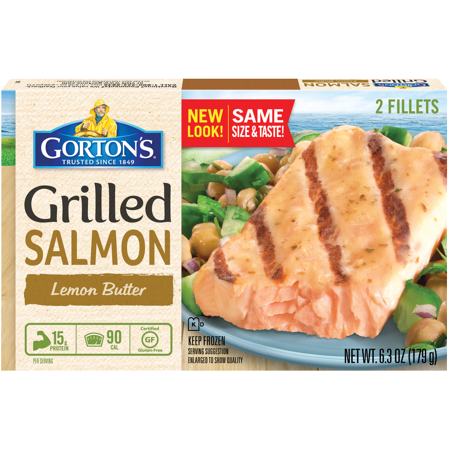 Gorton's Lemon Butter Grilled Salmon Fillets, 6.3 oz., 2 ct