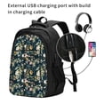 thumbnail image 2 of Balery Watercolor Floral Mochila con carga USB para hombre y mujer - Mochila impermeable y antirrobo para portátil con puerto USB para viajes, trabajo, estudios y universidad, 2 of 7