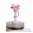 thumbnail image 2 of STANLEY 1913 x LoveShackFancy Quencher H2.0 FlowState Tumbler 40 oz Limited Edition Insulated Stainless Steel Cup with Handle & Straw Pink Bow, 2 of 4