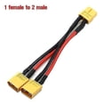 thumbnail image 1 of Xt60 1 To 2 1 To 3 Parallel Battery Connector Male/Female Cable Dual Extension Y Splitter Silicone W, 1 of 5