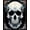 White, Pattern 2, variant on ODIKA 4'x6' Machine Washable Non-Slip Area Rug, Bold Graphic Skull Art High Traffic Rug, White, 14941