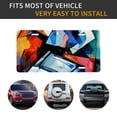 thumbnail image 5 of Kdxio Abstract Cubist Printer License Plate Car Front License Plate Car Decoration Car Accessories Front Tag Plate Standard Size, 5 of 8