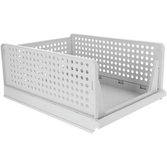 1 Piece Home Drawer Wardrobe Storage Rack Wardrobe Clothes Storage Cabinet Multi-Layer Shelf Box Layered Box Gray, Size 43 * 18 * 32.3cm