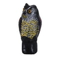 Owl Decoys to Scare Birds Away with 360 Rotate Head, Scarecrow Owl