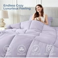 thumbnail image 3 of 7-Piece Queen Dark Grey Comforter Set, Complete All Season Bedding with Comforter, Sheets, Pillowcases & Shams, 3 of 10