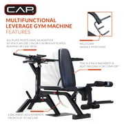 CAP Full-Body Plate Loaded Adjustable Flat, Incline, Squat Leverage Gym Machine