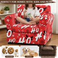 thumbnail image 5 of Bulopur Candy Cane 2Pcs Single Armchair Covers Premium Stretch Christmas Protector Detachable Cushion Covers Snug Fit Bottom Anti-Slip for Living Room Apartment Bedroom Decor, 5 of 8