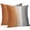 Gray Orange, variant on Throw Pillow Covers 16x16 Inch Set of 2, Burnt Orange Gray Ombre Waterproof Outdoor Pillow Covers, Vintage Farmhouse Wooden Decorative Cushion Pillowcases for Couch, Sofa, Bed, Garden, Patio