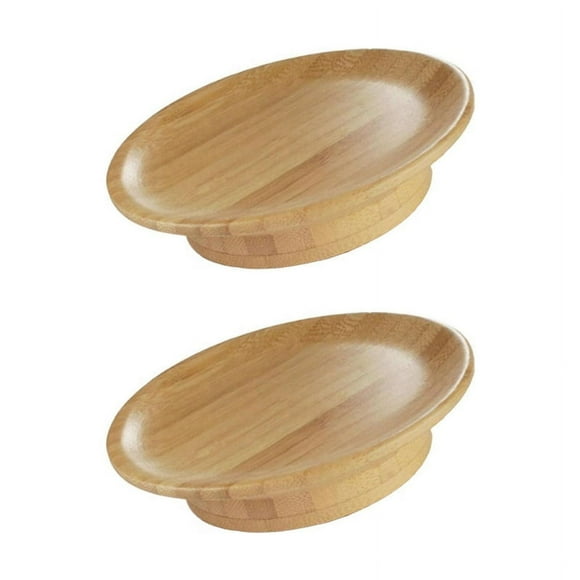 2Pcs Wine Glass Topper, 4Inch Wine Glass Charcuterie Topper Bamboo Wine Glass Topper Coasters